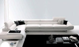 Canapé angle Concorde 220x350 cm avec 4 dossiers pliables : les dossiers de l'angle sont fixes
