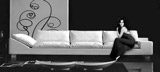 Canapé 4 places grand 320 cm avec 1 bras carré et 1 bras triangle